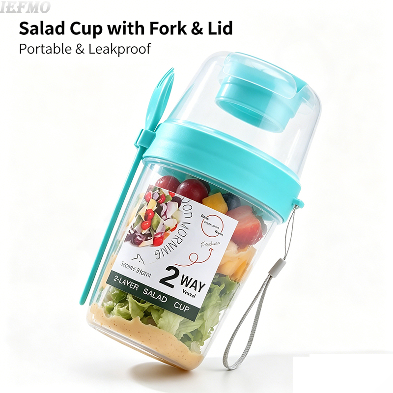 On-the-Go Salad Bowl Set with  - Meal Prep Veggie recension och pris