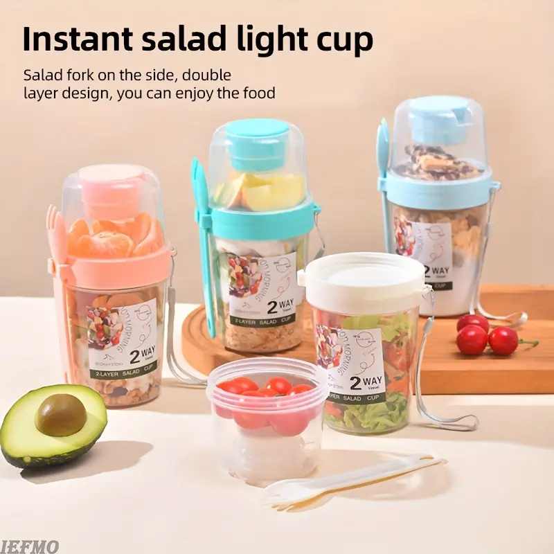 On-the-Go Salad Bowl Set with  - Meal Prep Veggie recension och pris