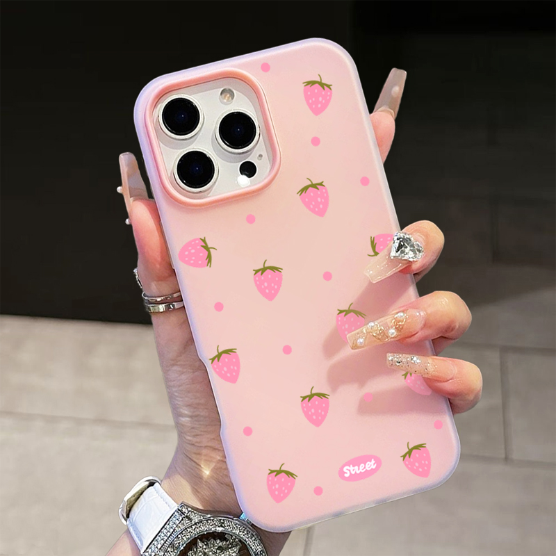 Sweet Pink Strawberry Pattern  - Strawberry Huller recension och pris