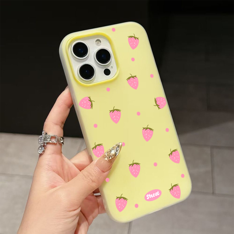 Sweet Pink Strawberry Pattern  - Strawberry Huller recension och pris