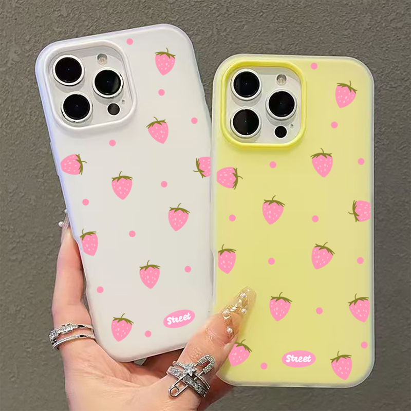Sweet Pink Strawberry Pattern  - Strawberry Huller recension och pris