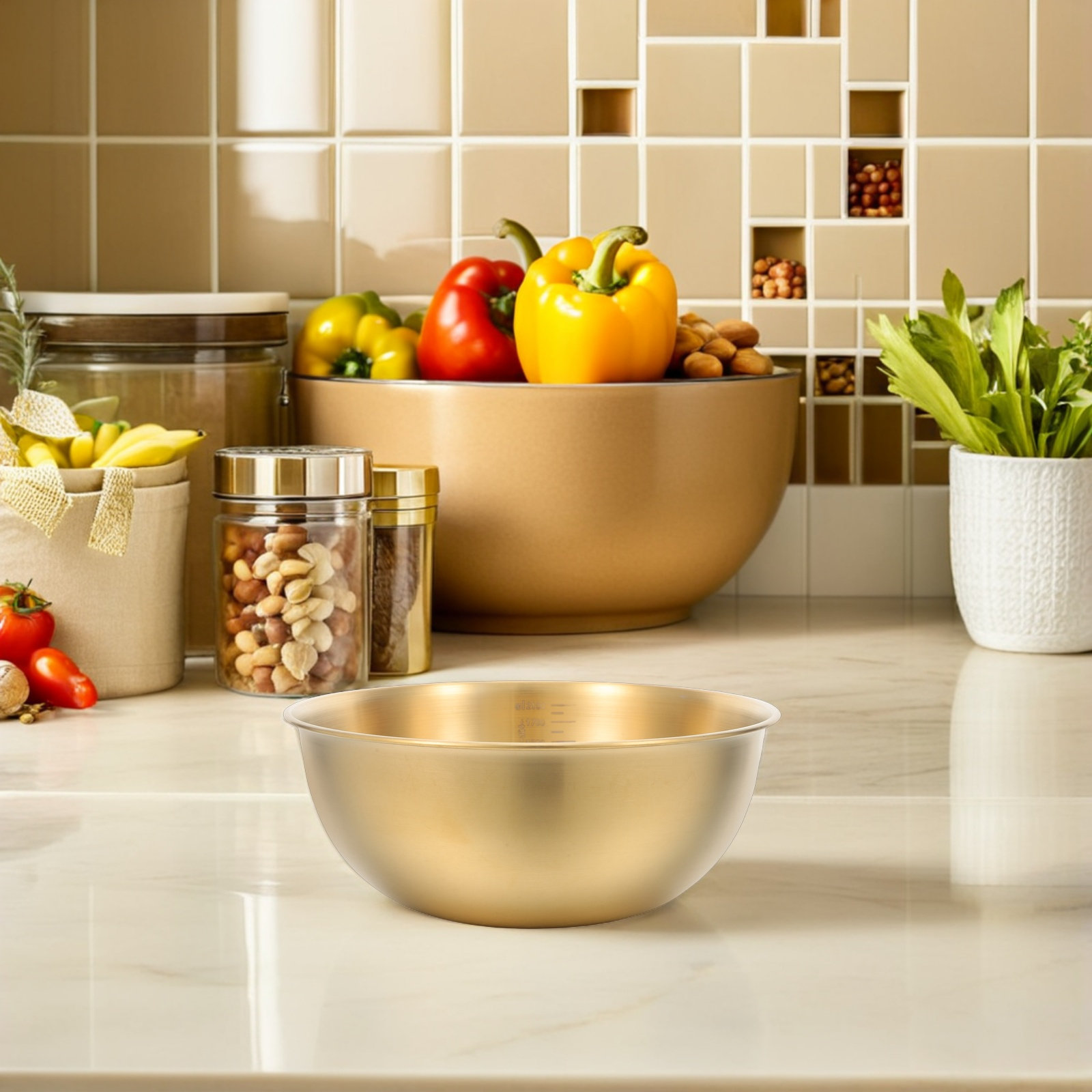 Stainless Steel Mixing Bowl wi - Meal Prep Usa recension och pris