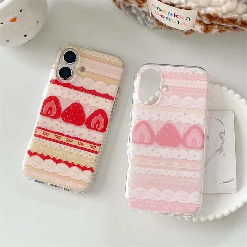 Cream Strawberry Cake Lace Bow - Strawberry Huller recension och pris
