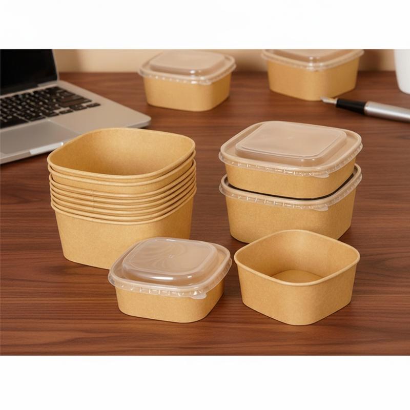 @*Disposable Square Kraft Pape - Meal Prep Delivery recension och pris
